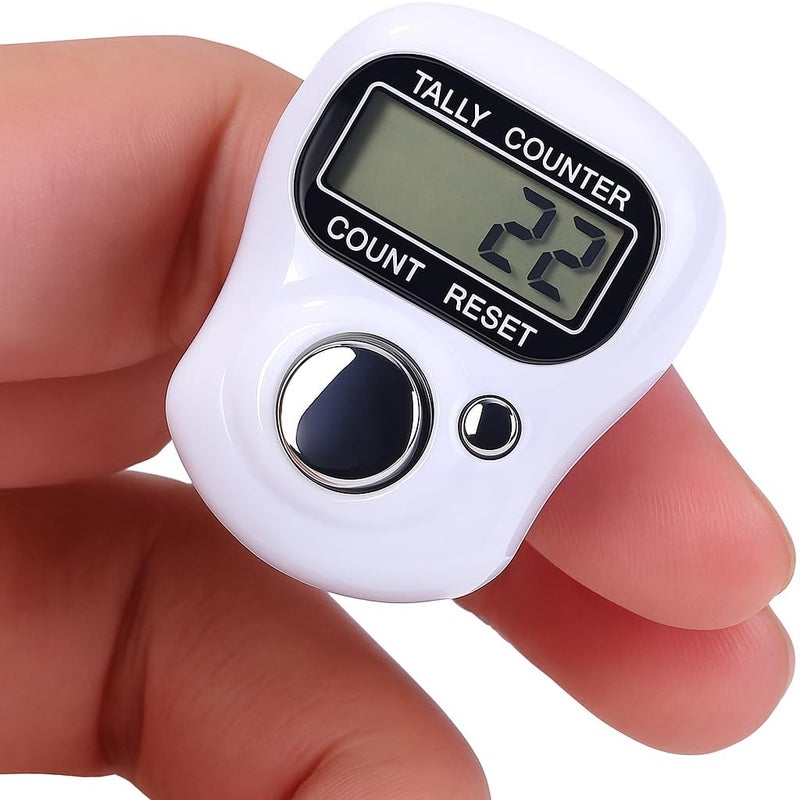 QEEIG Multiuse Finger Counter Portable Hand Finger Counting Machine Digital Head Electronic Tally Counter Pack of 1 - Image 1