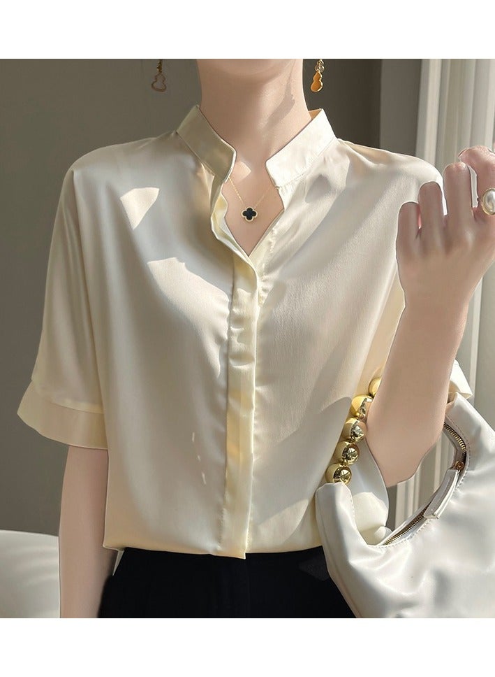 Shougu Short-sleeved Loose Fitting Suit With Inner And Outer Style Shirt - Image 1