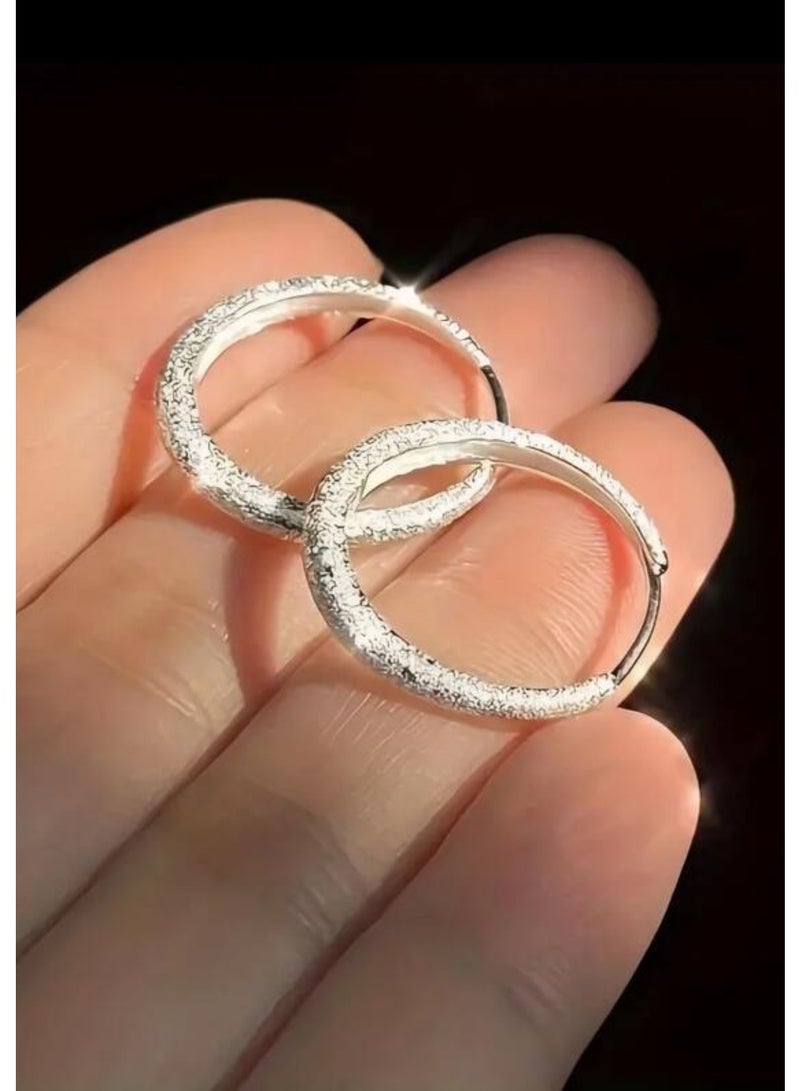 Dangle Charms Elegant Silver Plated Earrings For Women - Image 2