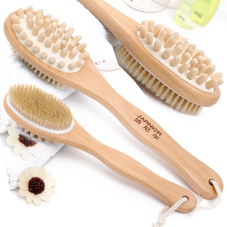 Bristle Brush Massage Bath Brush Handheld Body Brush Bath Brush Round Bath Brush Hemu Bath Brush - Image 4