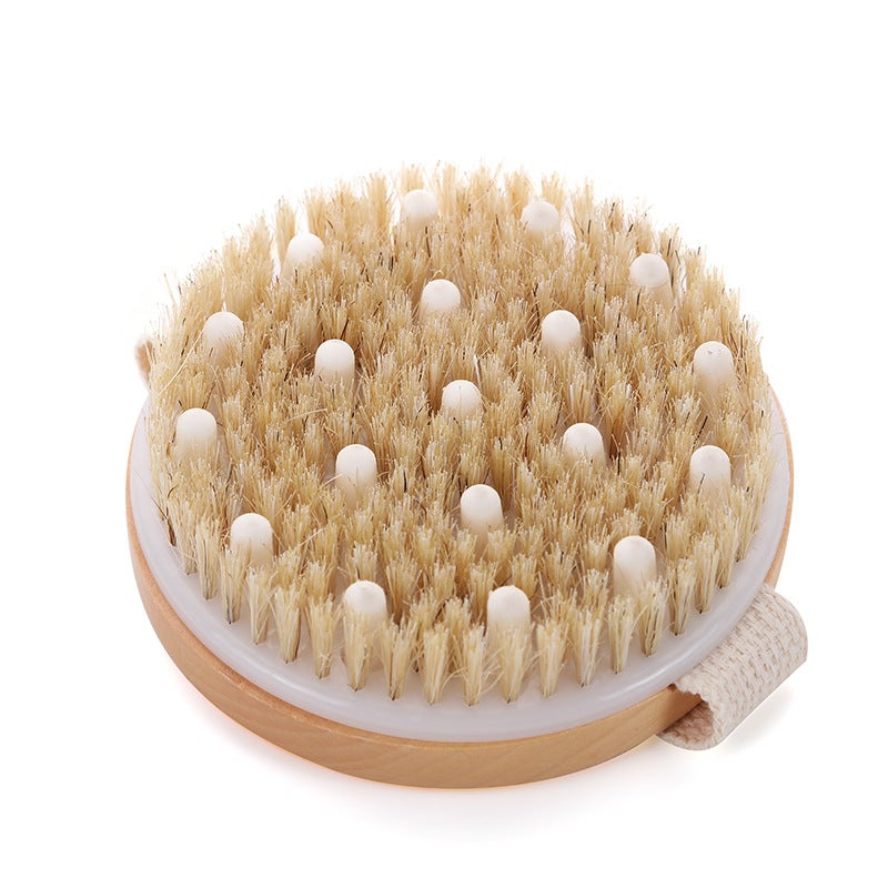 Bristle Brush Massage Bath Brush Handheld Body Brush Bath Brush Round Bath Brush Hemu Bath Brush - Image 5