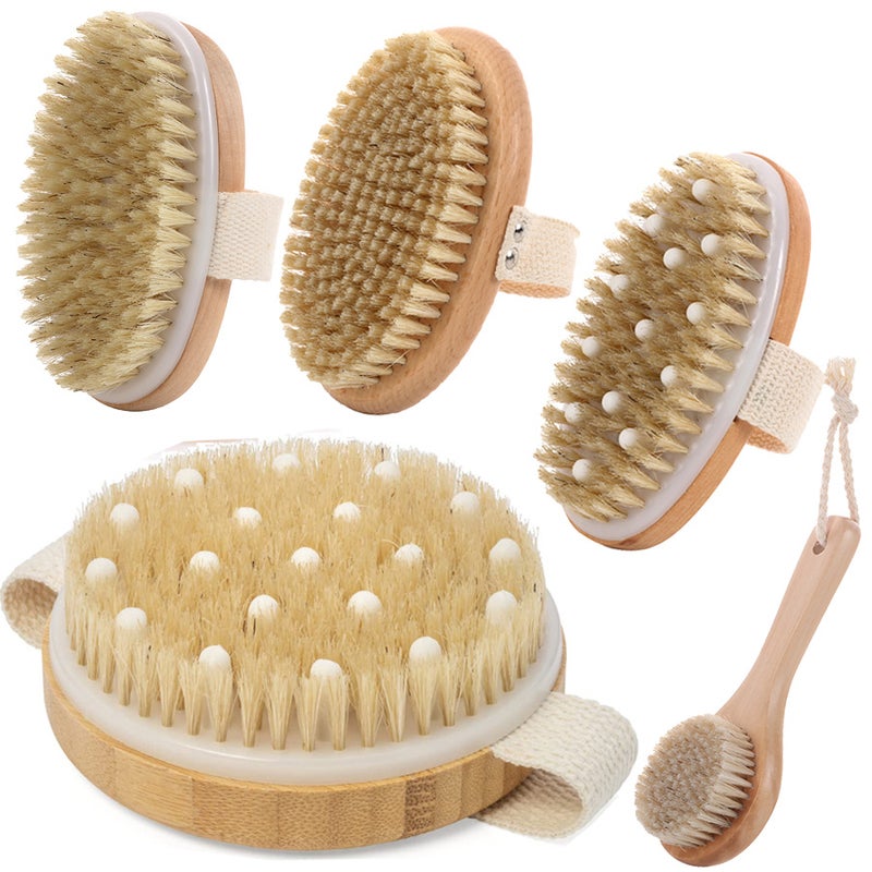 Bristle Brush Massage Bath Brush Handheld Body Brush Bath Brush Round Bath Brush Hemu Bath Brush - Image 3