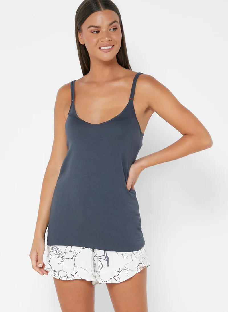 Catherine T-Shirt & Printed Shorts Set