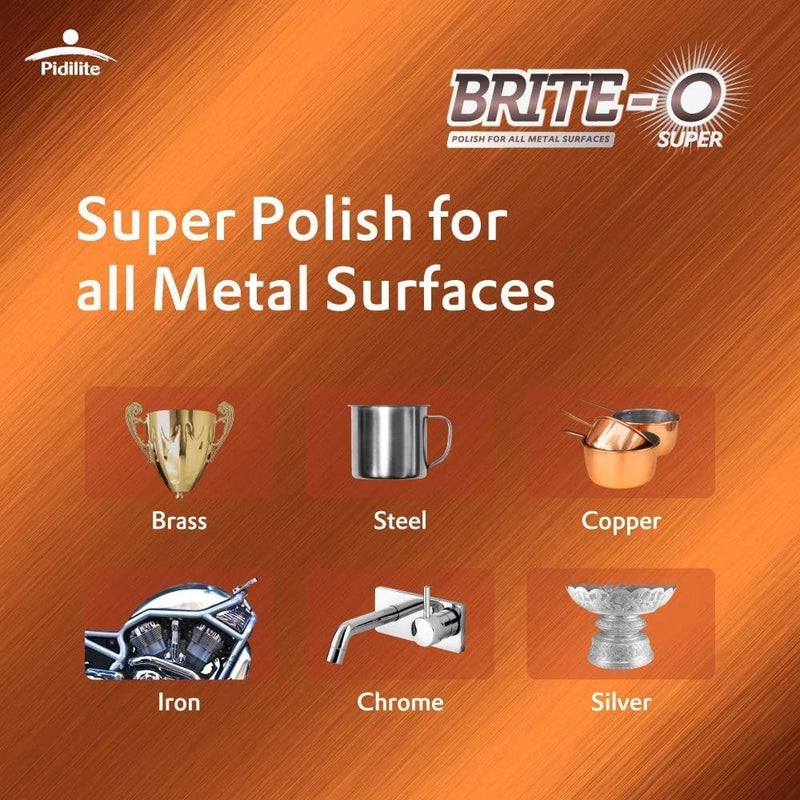Pidilite Brite-O Super Rust & Stain Remover - Metal Surface Cleaner & Polish with Protective Finish | 25gm - Image 5