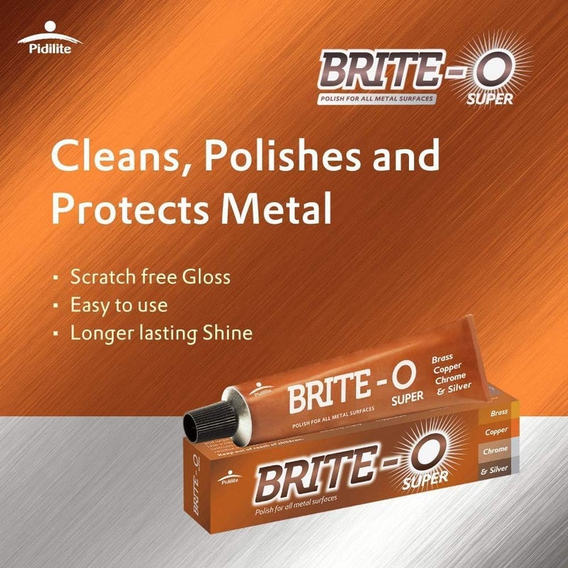 Pidilite Brite-O Super Rust & Stain Remover - Metal Surface Cleaner & Polish with Protective Finish | 25gm - Image 3