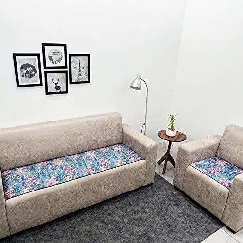 AMAZE ATTIRES Velvet Printed Sofa Seat Cover For 5 Seater With Heavy Antiskid Backing&Easily Machine Washable Sofa Seat Runner For Couch(22 InchesX48 Inches - 1 Piece,22X68 Inch - 1 Piece)Aasr002 - Image 3