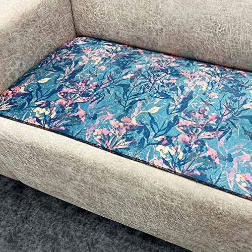 AMAZE ATTIRES Velvet Printed Sofa Seat Cover For 5 Seater With Heavy Antiskid Backing&Easily Machine Washable Sofa Seat Runner For Couch(22 InchesX48 Inches - 1 Piece,22X68 Inch - 1 Piece)Aasr002 - Image 1