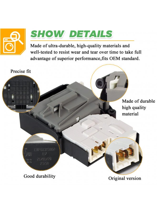 Techecook EBF61315802 Washer Door Lock Switch Replacement Part by Techecook - Compatible for ken-more Washer Door Switch & l-g Washer Lock Switch - Replace 2667085 AP5672154 PS7792232 EBF62534401 - Image 2