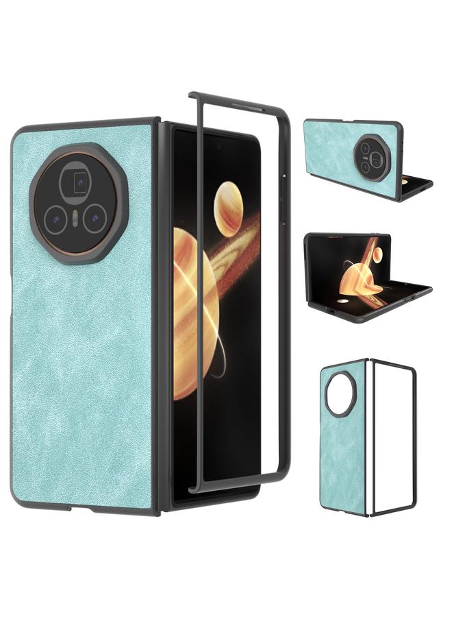 S-TOP Case For Honor Magic V3 PU Leather Black Edge Phone Case - Image 1