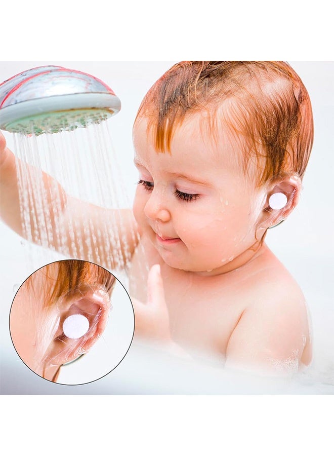Quantum 100 PCS Waterproof Ear Stickers, Waterproof Baby Earmuffs With Absorbent Cotton, Newborn Earmuffs for Bathing Swimming Snorkeling and Other Water Sports - Image 5