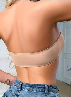 Shein 1pc Women Strapless Seamless Wireless Front Closure Bra, Solid Color  - Image 2