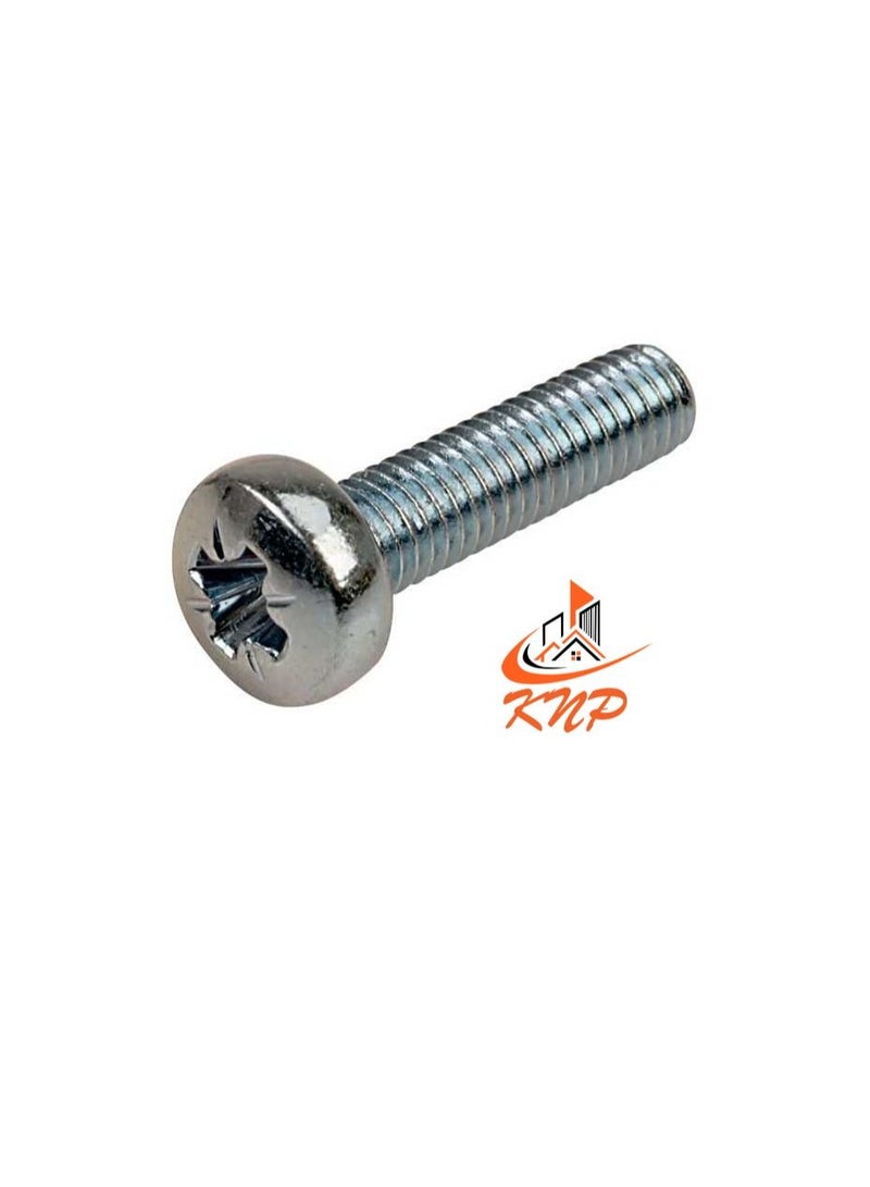 KNP KNP Pan Head Machine Screws - Pack of 200 (M6 x 50mm) - Image 1