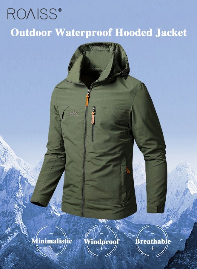 roaiss Men Jackets Waterproof Male Outdoor Coats Outwears Windbreaker Windproof Spring Autumn Jacket Camping Hiking Clothing Coat - Image 1