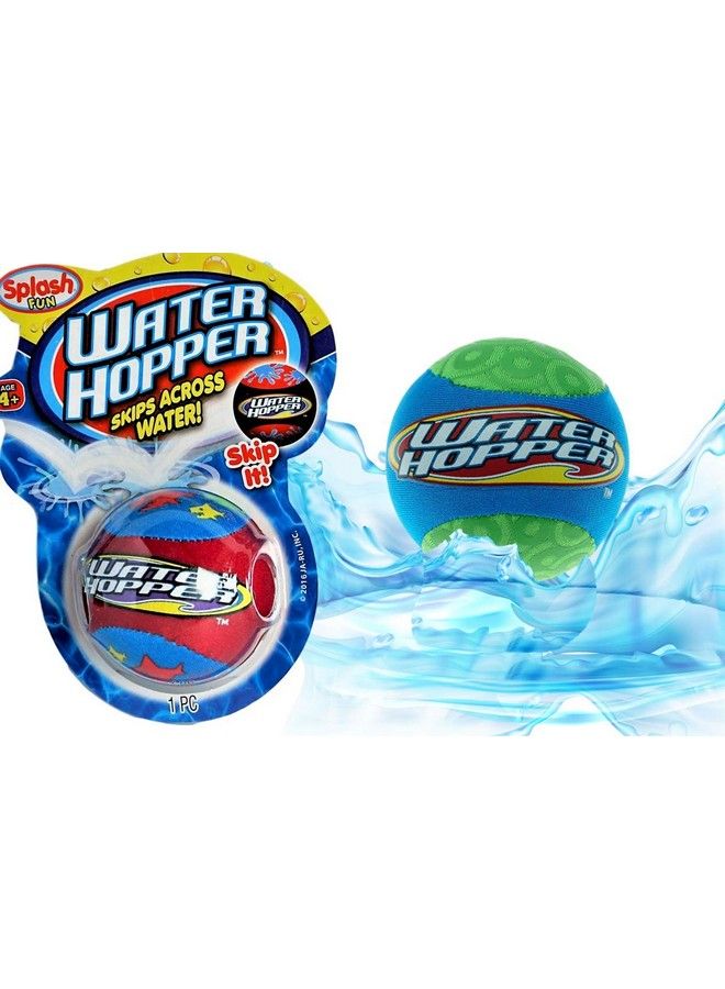 Ja-Ru Pro Waterhopper Beach Skipper Ball (1 Pack Assorted) ; Bouncing Pool Balls ; For Beach Ball Toys Lake Toys And Pool Toys ; Great Water Balls And Water Toy For Kids. Style A 8801P - Image 1