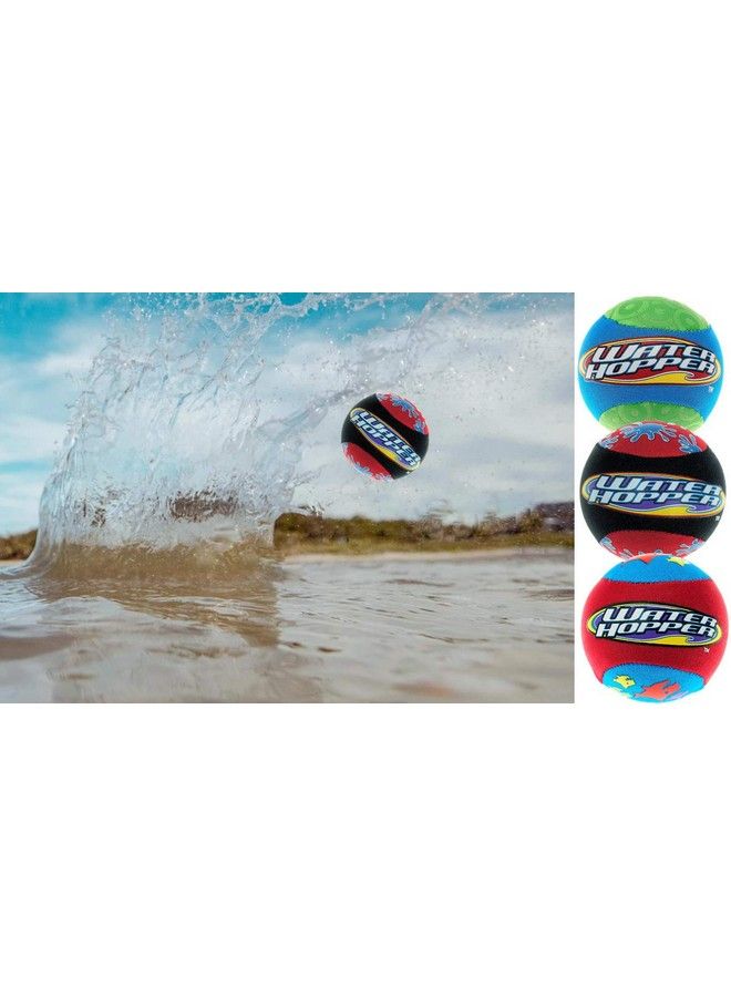 Ja-Ru Pro Waterhopper Beach Skipper Ball (1 Pack Assorted) ; Bouncing Pool Balls ; For Beach Ball Toys Lake Toys And Pool Toys ; Great Water Balls And Water Toy For Kids. Style A 8801P - Image 5