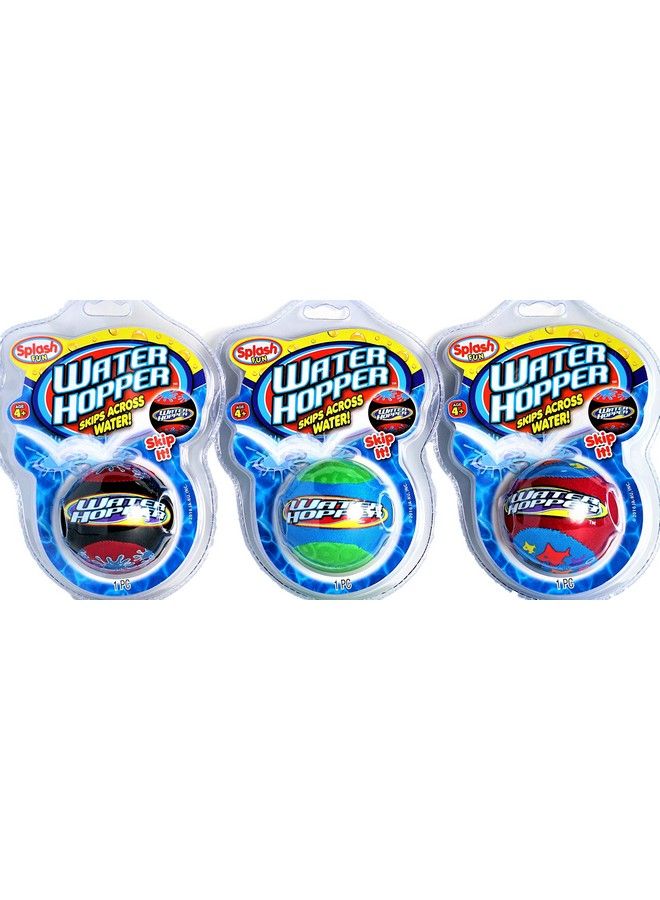 Ja-Ru Pro Waterhopper Beach Skipper Ball (1 Pack Assorted) ; Bouncing Pool Balls ; For Beach Ball Toys Lake Toys And Pool Toys ; Great Water Balls And Water Toy For Kids. Style A 8801P - Image 3