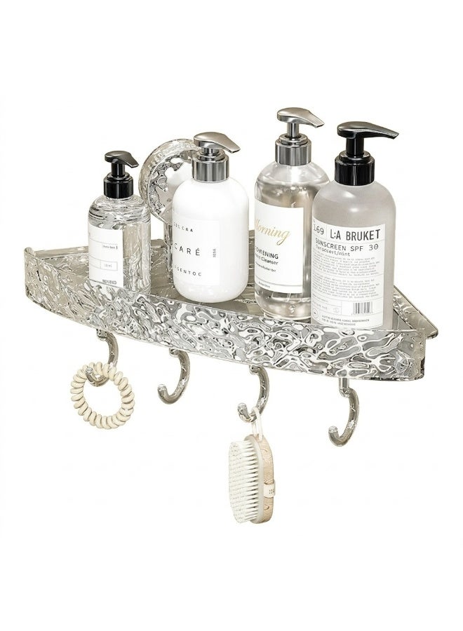 Acrylic Bathroom Corner Shelf – Double Face - Image 1