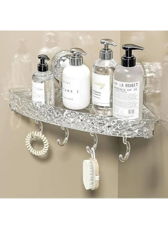 Acrylic Bathroom Corner Shelf – Double Face - Image 2