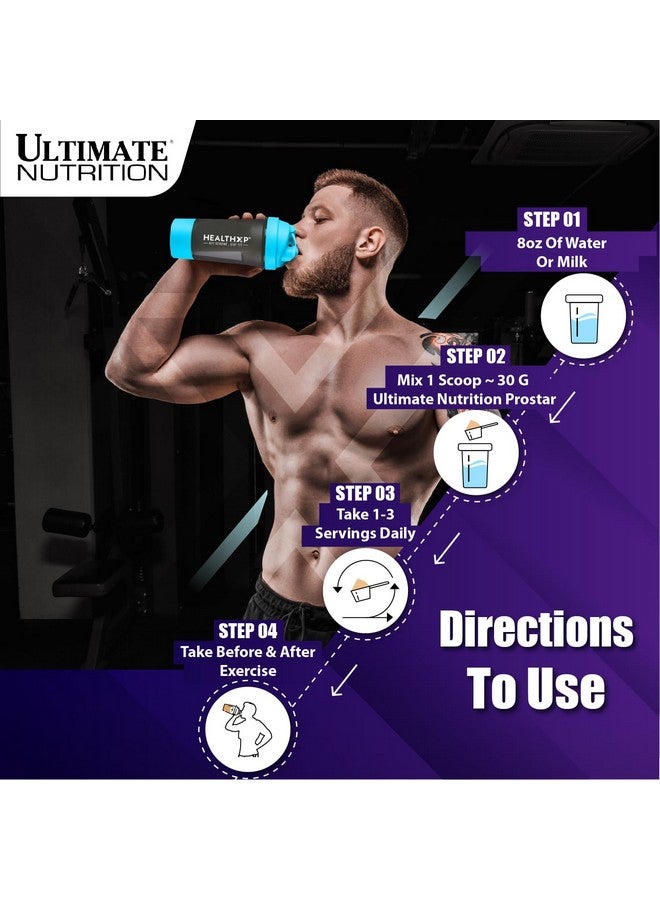 ULTIMATE NUTRITION Prostar Whey Protein Powder, Low Carb Protein Shake With Bcaas, Blend Of Whey Protein Isolate Concentrate And Peptides, 25 Grams Of Protein, Keto Friendly, 5 Pounds, Chocolate Creme - Image 4