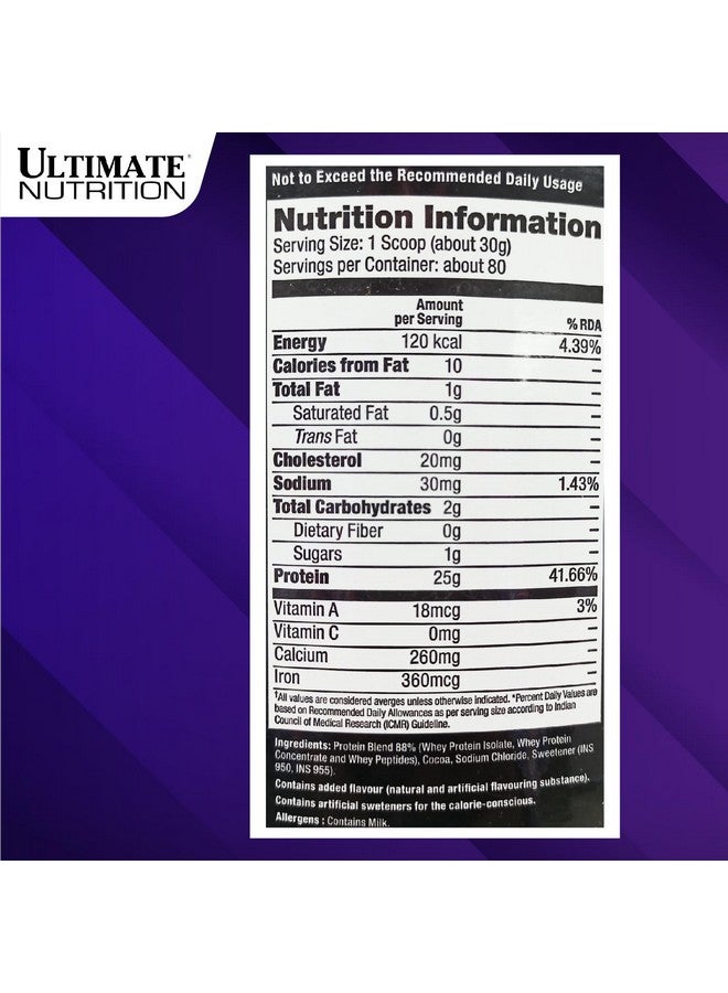 ULTIMATE NUTRITION Prostar Whey Protein Powder, Low Carb Protein Shake With Bcaas, Blend Of Whey Protein Isolate Concentrate And Peptides, 25 Grams Of Protein, Keto Friendly, 5 Pounds, Chocolate Creme - Image 2