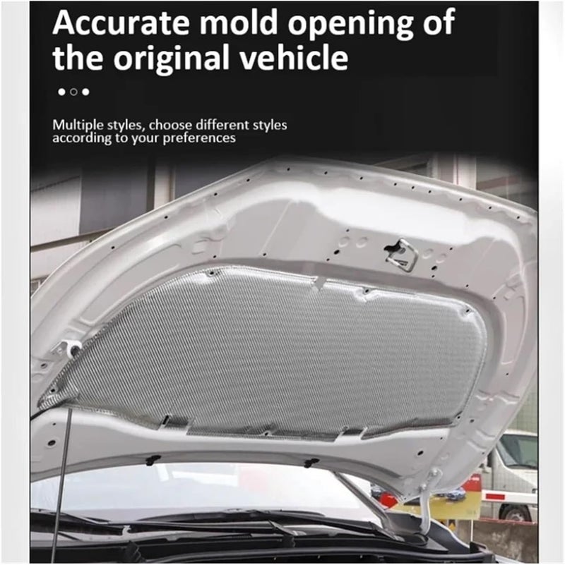 Front Hood Engine Compatible for Volkswagen E21 ID4 E39 ID5 2020 2021 2022 2023 2024 Fireproof Soundproof Cotton Cover Soundproofing Mat - Image 2