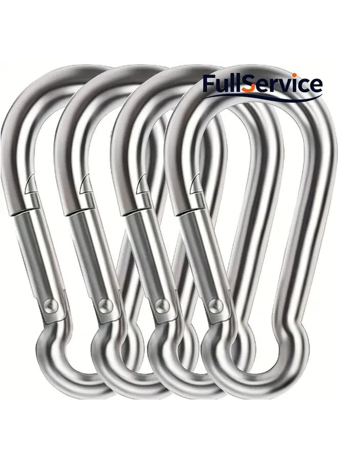 2pcs M8 Heavy Duty Spring Quick Release Locking Carabiner for Outdoor Camping Hammock Fishing Gear - Image 4