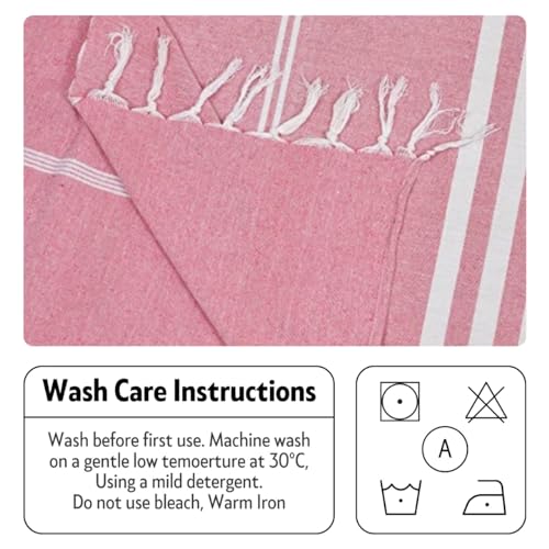 Värde 210 TC Cotton Double Bedsheet with 2 Pillow Cover | Handloom Bedsheets for Single Bed | Handmade Bedsheet | All Season Comfort | Breathable Size 90X100 Inches (Brandy Rose) - Image 3