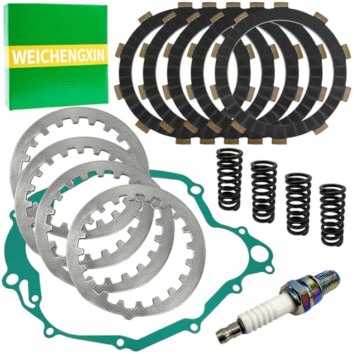 WEICHENGXIN Clutch Friction Plates Springs Gasket Kit for Yamaha Trailway 200 TW200 1988-2021#537-16321-00-00 336-16324-00-00 90501-23700-00 4BE-15462-00-00 - Image 1