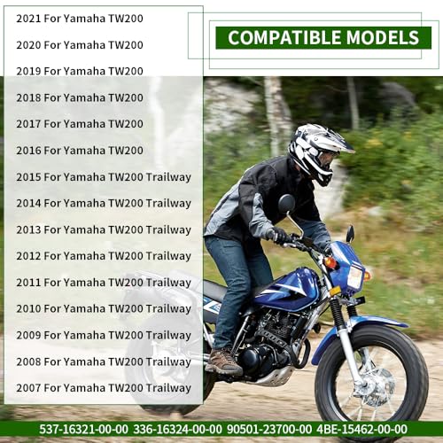 WEICHENGXIN Clutch Friction Plates Springs Gasket Kit for Yamaha Trailway 200 TW200 1988-2021#537-16321-00-00 336-16324-00-00 90501-23700-00 4BE-15462-00-00 - Image 5