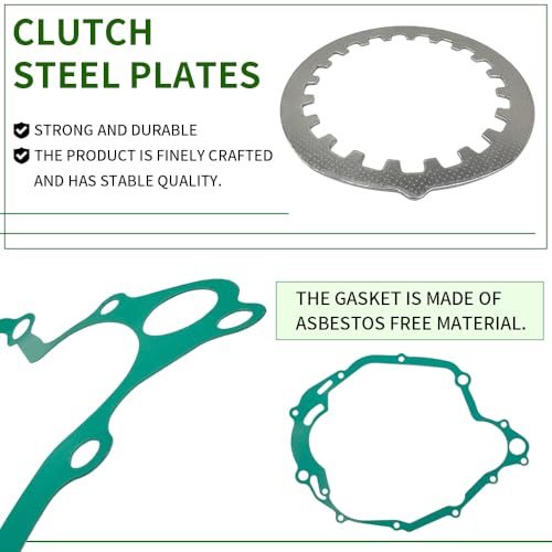 WEICHENGXIN Clutch Friction Plates Springs Gasket Kit for Yamaha Trailway 200 TW200 1988-2021#537-16321-00-00 336-16324-00-00 90501-23700-00 4BE-15462-00-00 - Image 3