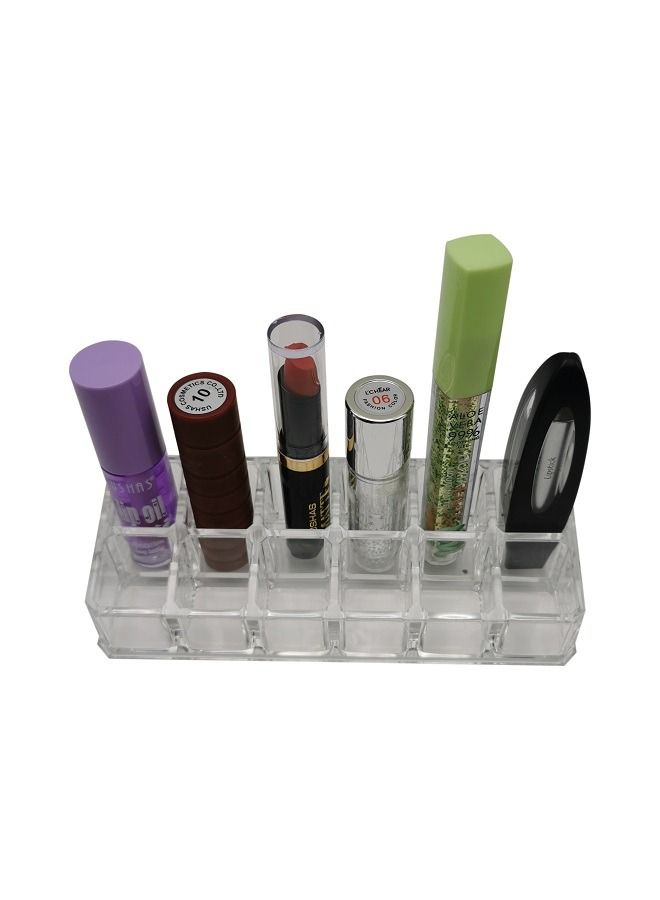 asmat 12 Slot Acrylic Lipstick Organizer, Lipstick Holder, Lip Gloss Organizer, Cosmetic Storage Display - Image 3