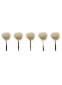 Fozti Fozti Mounted Felt Buff Cotton Wool 5Pcs for PolishingBuffingCleaning for Dremel Rotary Tool Micro Hand Motor Polishing Motor for Jewellery Making Watchmaking Model Making Hobby Craft DIY 5  - Image 1