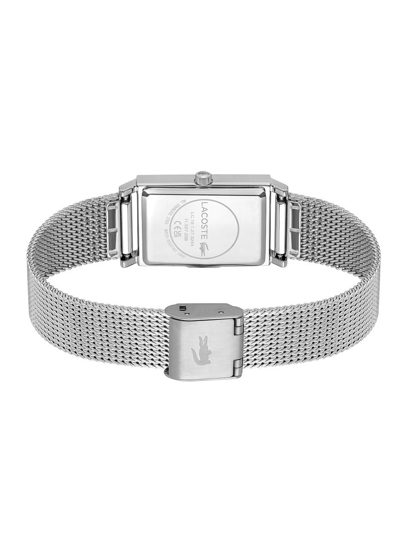 LACOSTE ساعة يد نسائية من الستانلس ستيل بعقارب مستطيلة الشكل 2001346 - 20.7 ملم  - Image 2