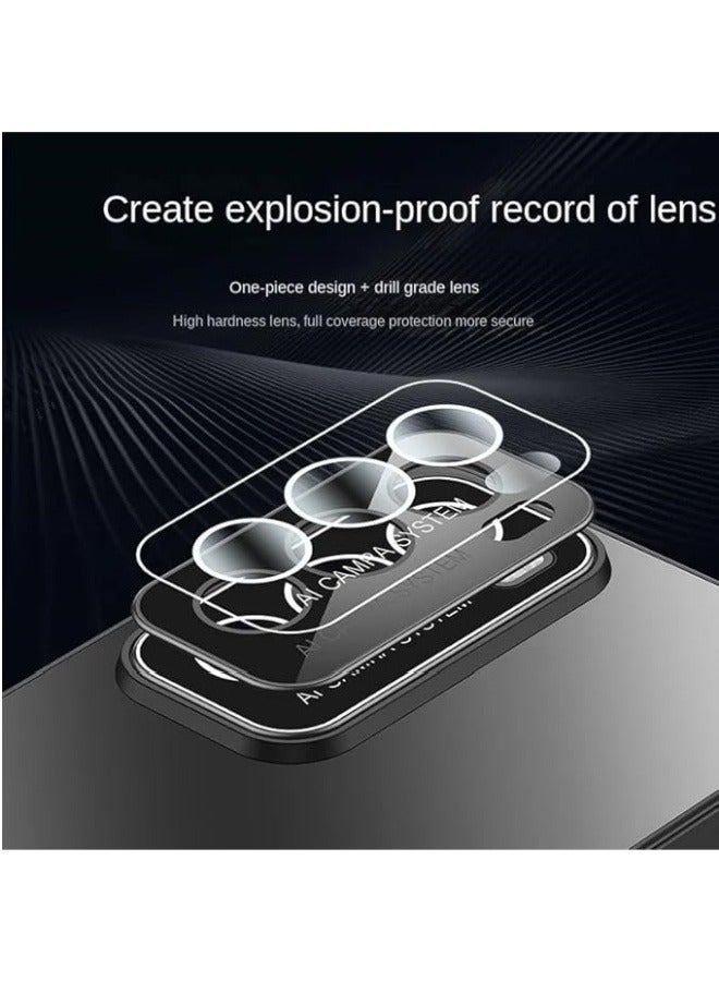 Case Compatible with OPPO Reno 12 Pro, Metal Matte Case, Lens Protection Cover Raised Edge Shockproof Light and Thin Design Phone Case Cover Slim Fit - Image 3