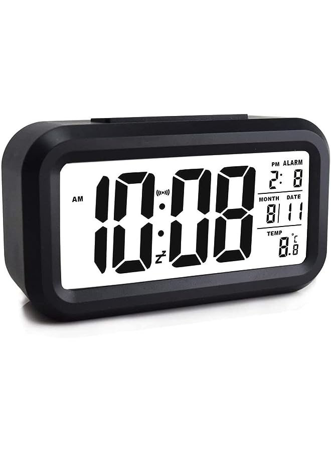 Raxoom Creative Smart Nightlight Digital Alarm Clock, Bedside Desk Table Electronic Clock Battery Operated Mute Luminous Alarm Clock with Adjustable Light for Kids Students - Image 1