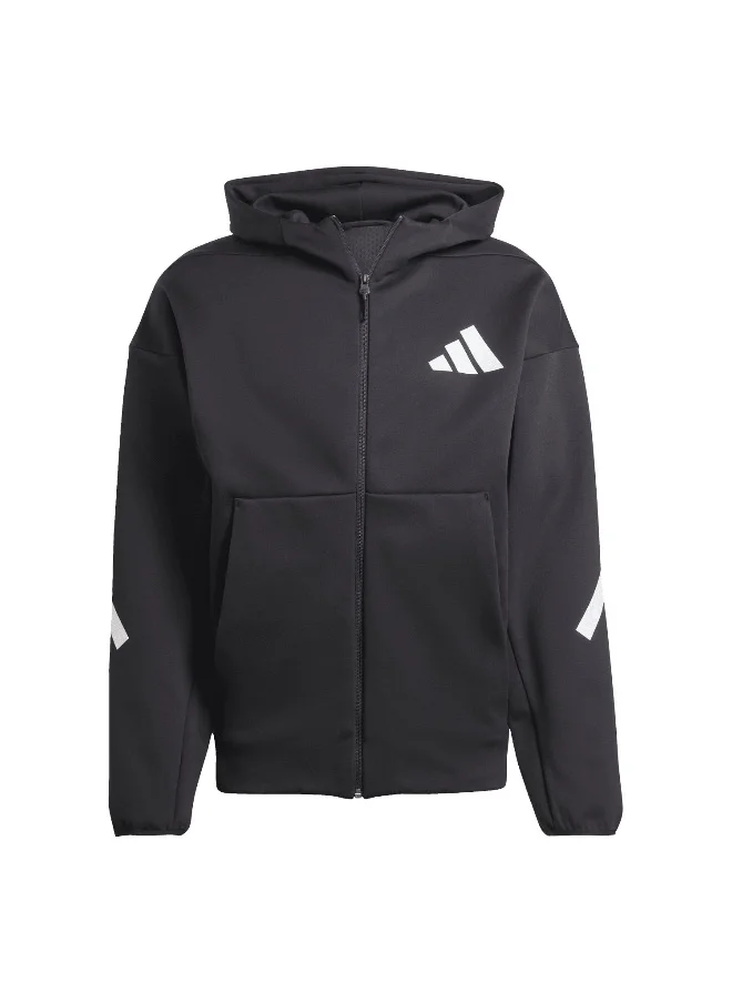 اديداس Adidas M Z.N.E. Fz Black Training Track Tops For Men Xs