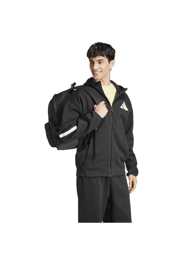 Adidas أعلى تدريب أسود مزود بسحاب للرجال M Z.N.E. - Image 4