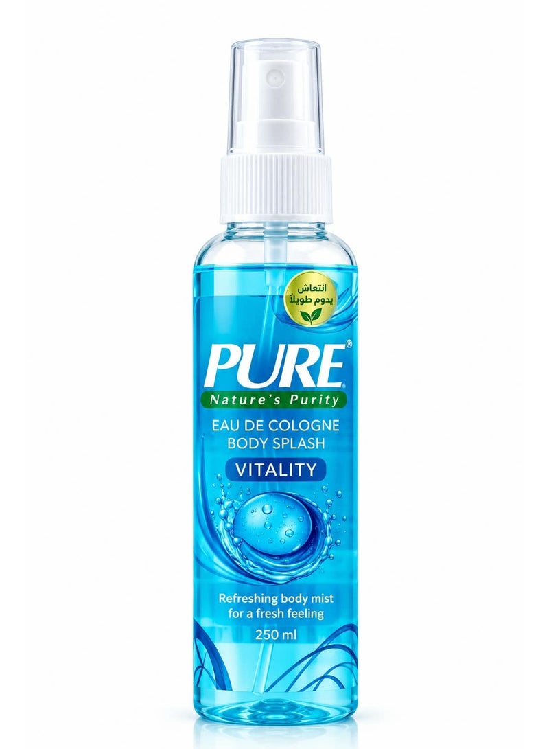Pure Vitality Men's Refreshing Body Splash, 250ml