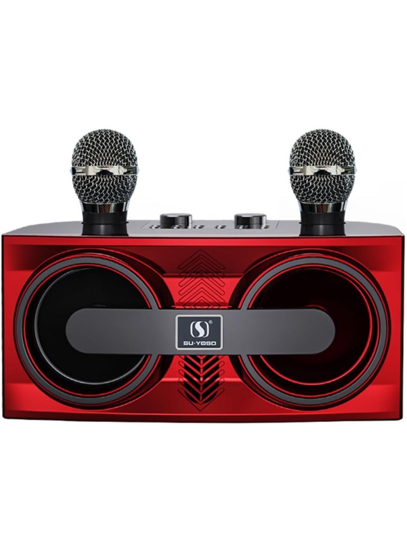 NEW Karaoke Machine for Adults and Kids – Portable Bluetooth Speaker with 2 Wireless Microphones, PA Speaker System for Indoor & Outdoor Parties, Family Singing Fun  - Image 1