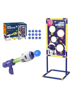 Swift Gun Toys Gifts Shooting Blaster Game Toy for Kids, Foam Ball Popper Air Guns, Space Shooting Targets and 12 Foam Balls, Ideal Gift  - Image 1