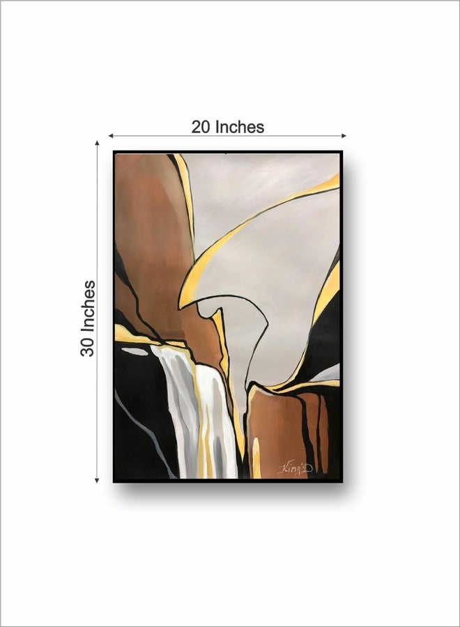 Artsense Painting for wall decoration Abstract wall painting for living room big size painting for home decoration with frame-Multicolor/20x30 inches/(51x76 cm) (style 2) - Image 4