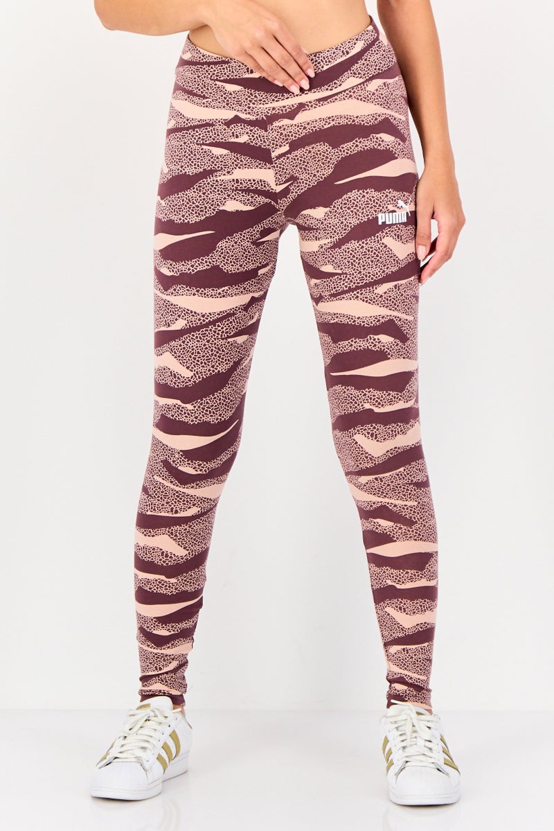 PUMA Women Tight Fit Camouflage Training Leggings, Multicolor - Image 1
