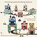 ibwaae 3in1 Sorting and Stacking Toys for Toddlers Wooden Community Helpers Nesting Boxes Vehicle Track Montessori Preschool Learning Toys Gift for 2 3 4 Year Old Boys Girls - Image 4