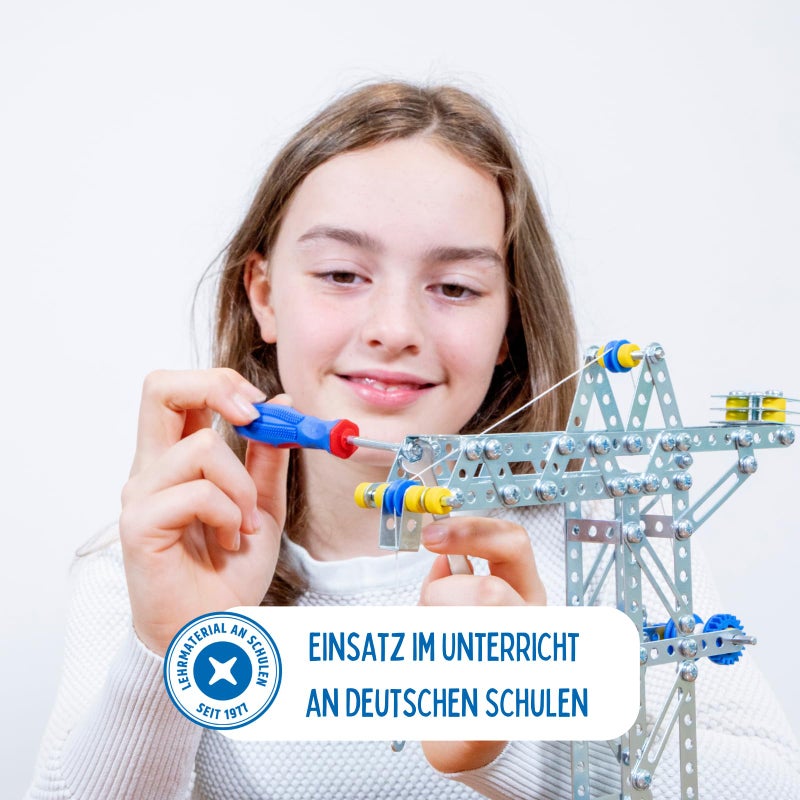 Eitech Crane and Windmill Construction Set and Educational Toy - Intro to Engineering and STEM Learning, Steel (10005-C05) - Image 5
