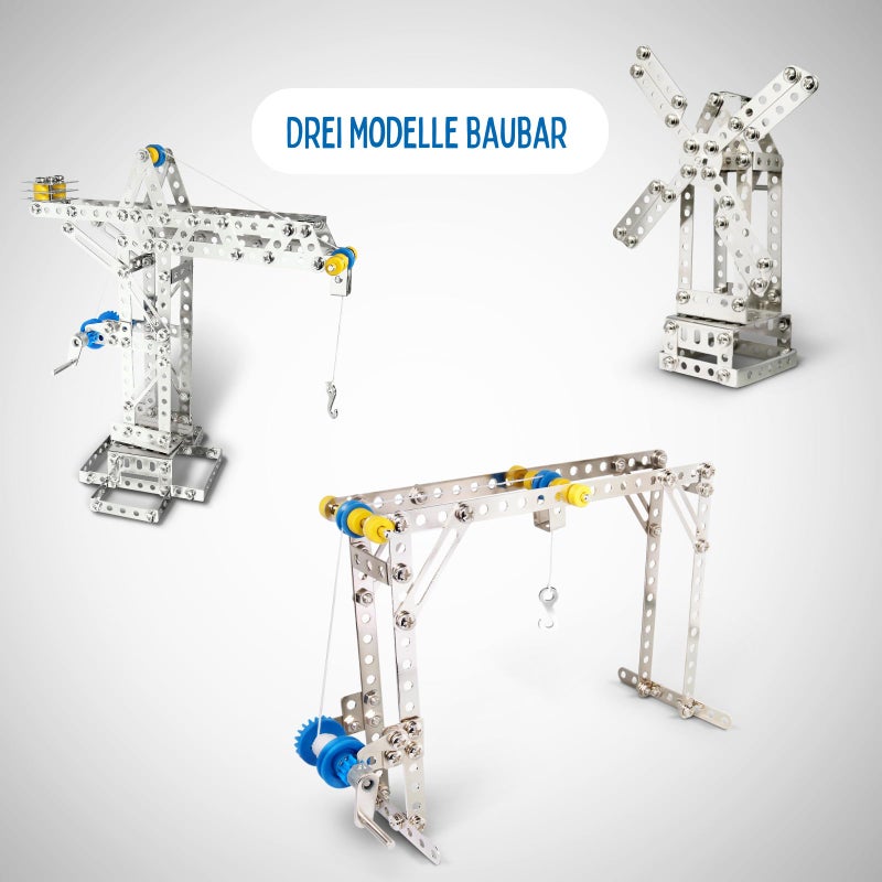 Eitech Crane and Windmill Construction Set and Educational Toy - Intro to Engineering and STEM Learning, Steel (10005-C05) - Image 3