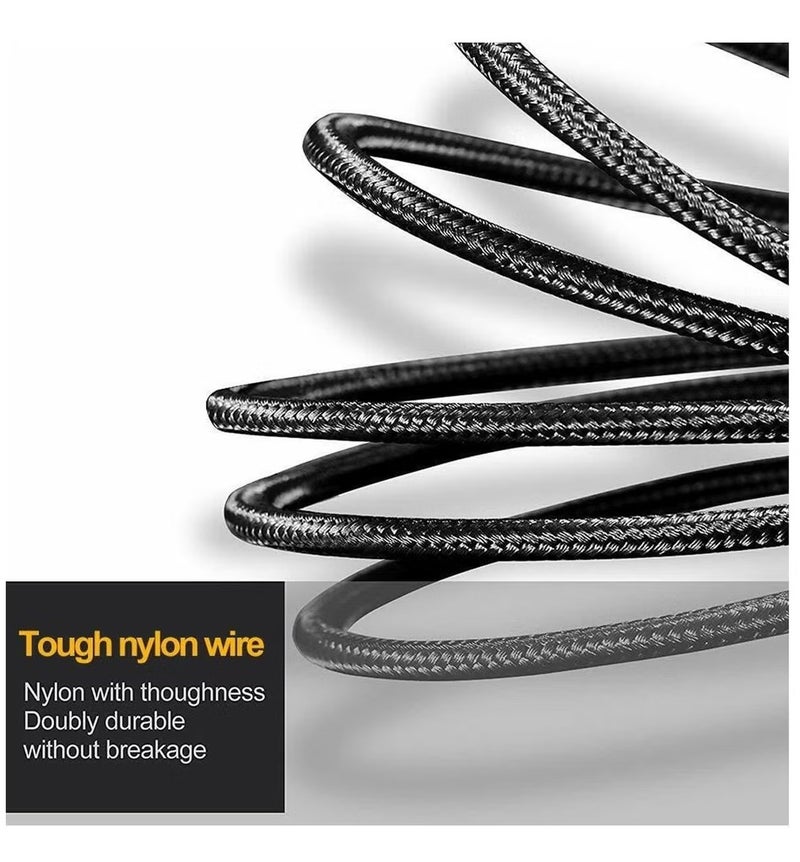 iPhone Charger Lightning Cable, Nylon Braided 1M , Fast Charging Cable High Speed Data Sync Transfer Cord Compatible with iPhone 14/13/12/11 Pro Max/XS MAX/XR/XS/X/8/7 and More - Image 2