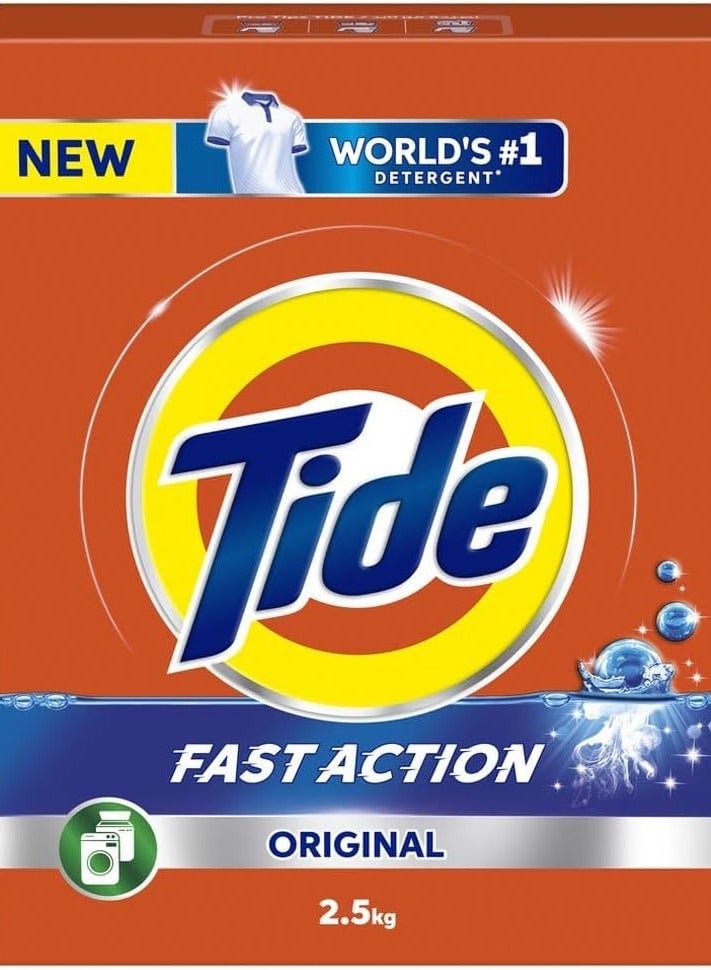تايد مسحوق غسيل تايد فاست أكشن، 2.5 كجم - Image 1