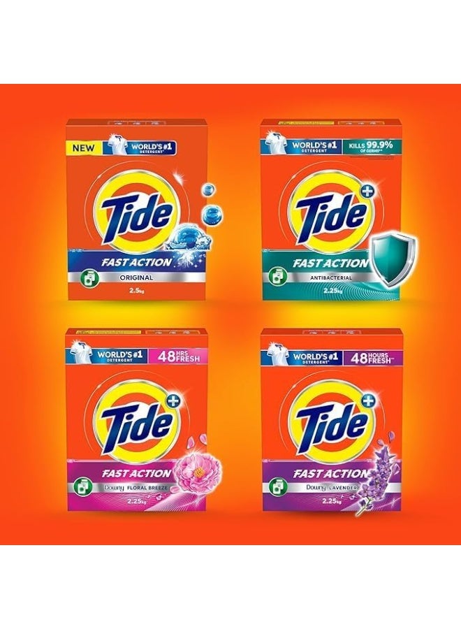 تايد مسحوق غسيل تايد فاست أكشن، 2.5 كجم - Image 2