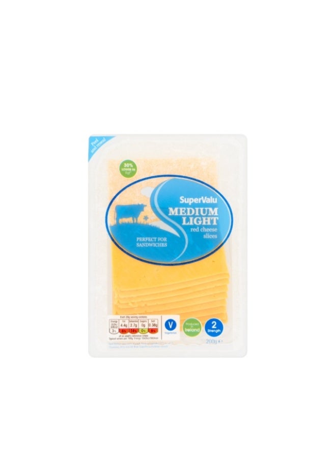 Sliced Cheddar, Light Red - 200g, Ireland