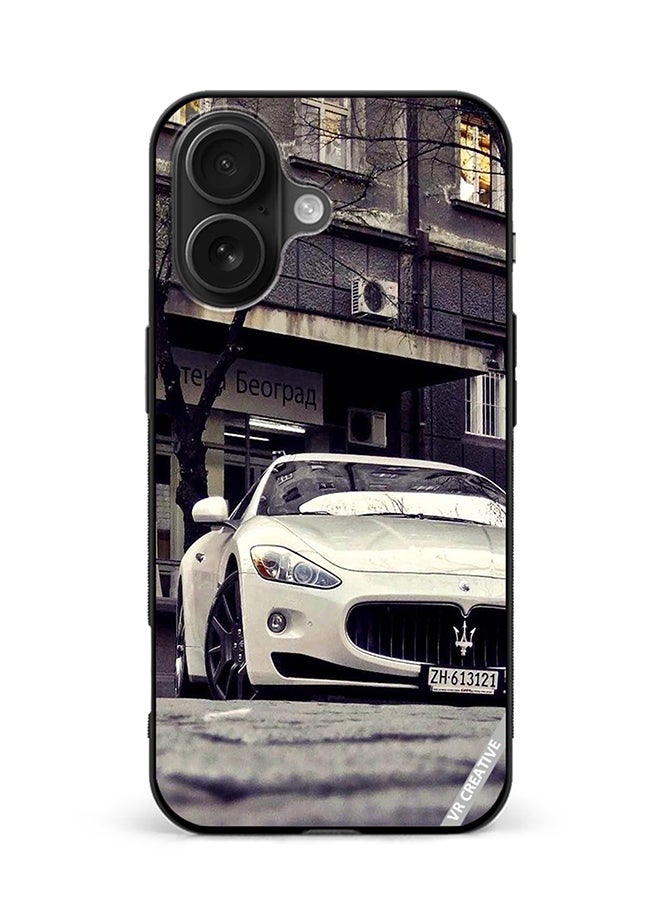 Protective Case Cover For Apple iPhone 16 Maserati Grantursimo Design Multicolour